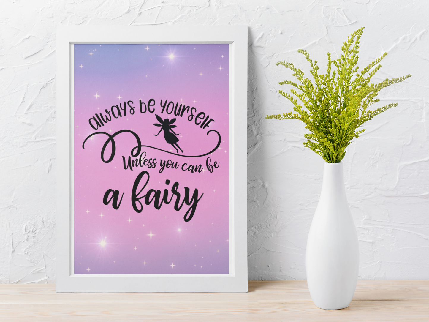 Fairy themed affirmation prints