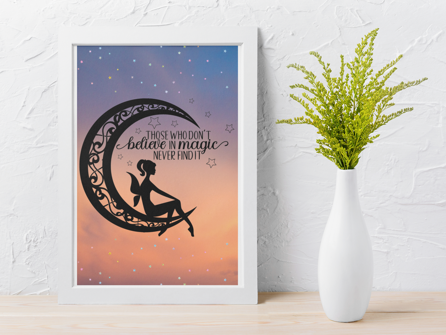 Fairy themed affirmation prints