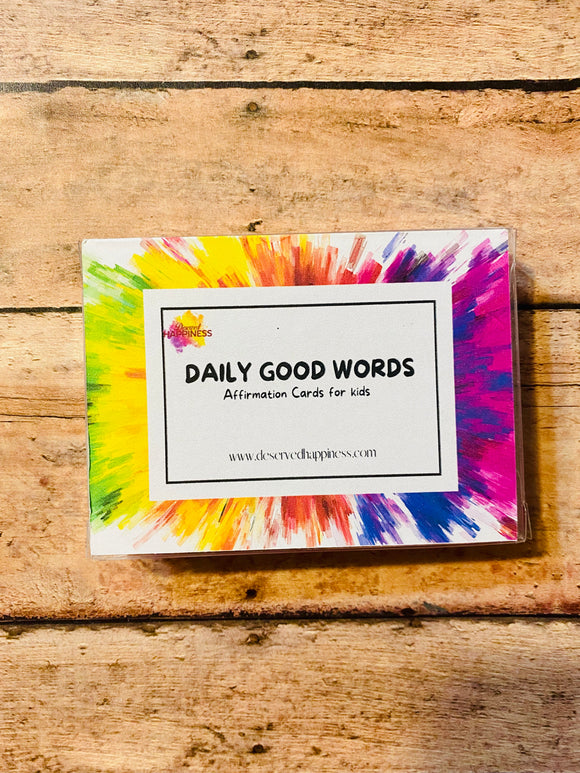Daily Good Words Children’s Affirmation Cards