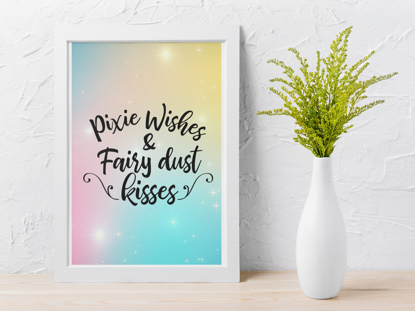 Fairy themed affirmation prints