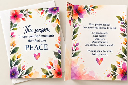 Moments of Peace Holiday Greeting Card