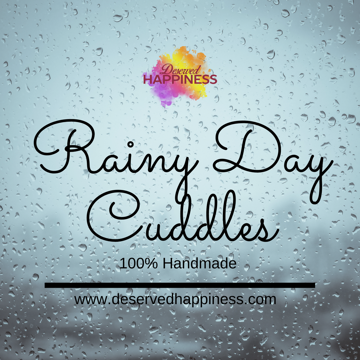 Large Rainy Day Cuddles Lavender Candle