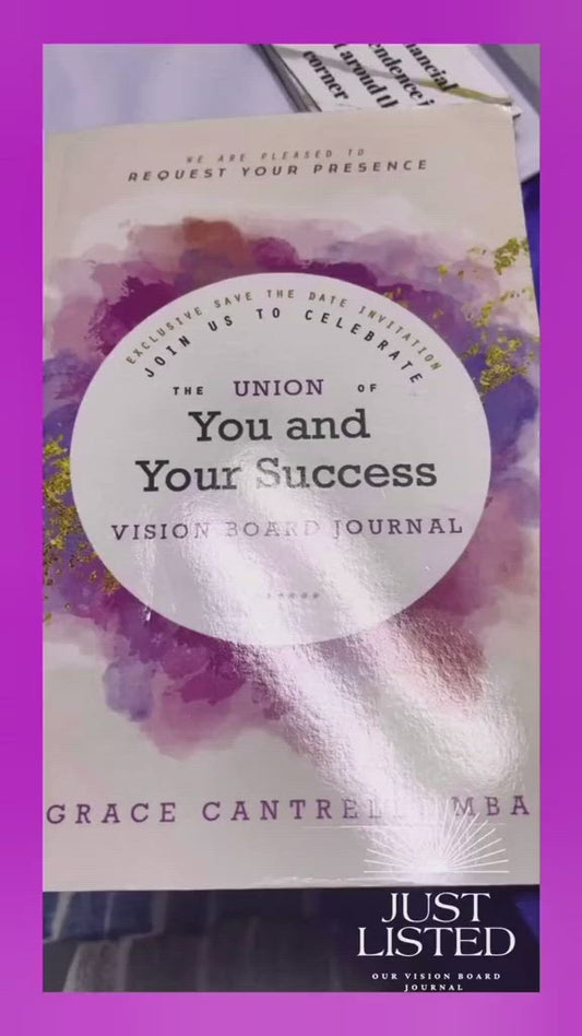 The Union Of You and Your Success Vision Board Journal