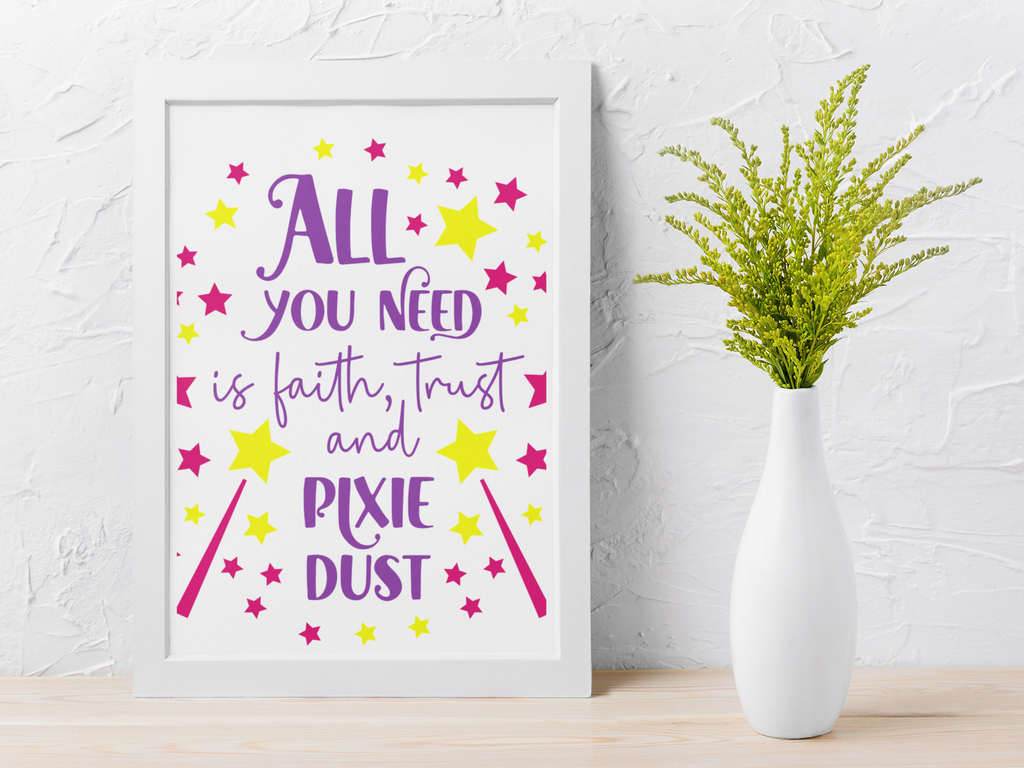 Fairy themed affirmation prints