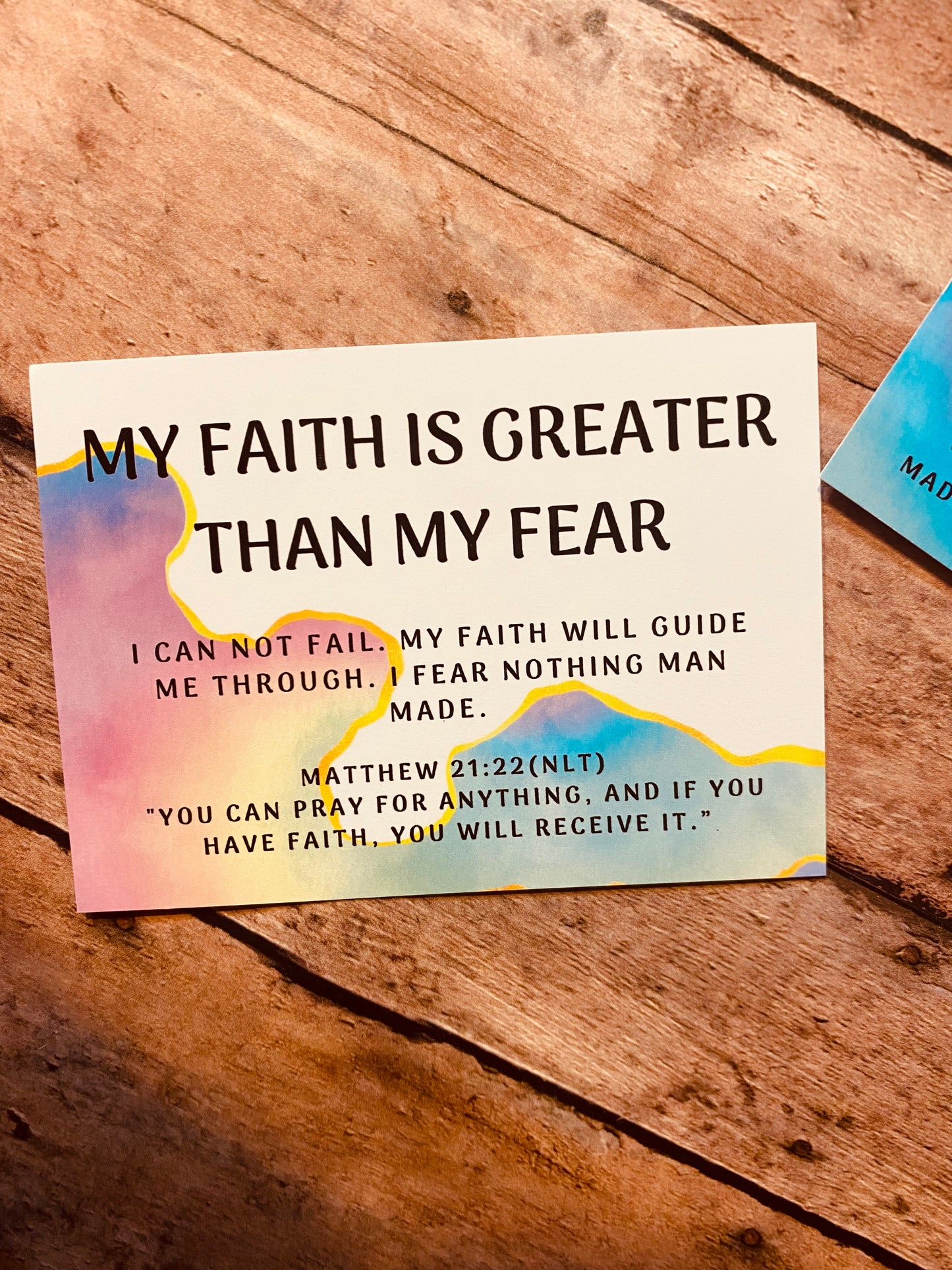 Leaps of Faith Affirmation Cards