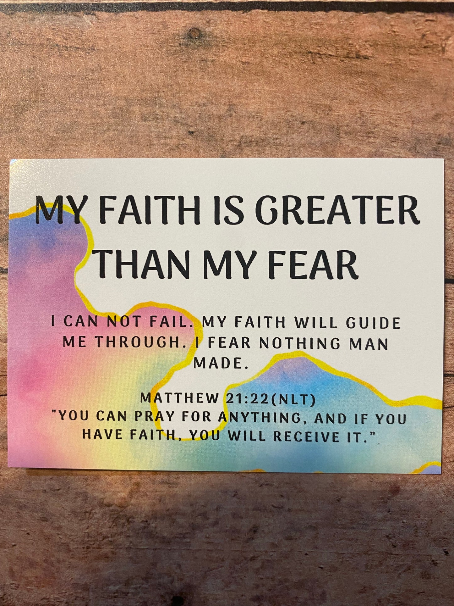 Leaps of Faith Affirmation Cards