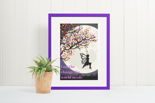 Fairy themed affirmation prints