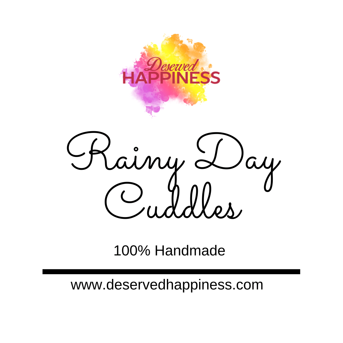 Large Rainy Day Cuddles Lavender Candle